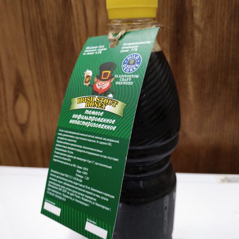 Пиво Irish Stout Honey 0.5л