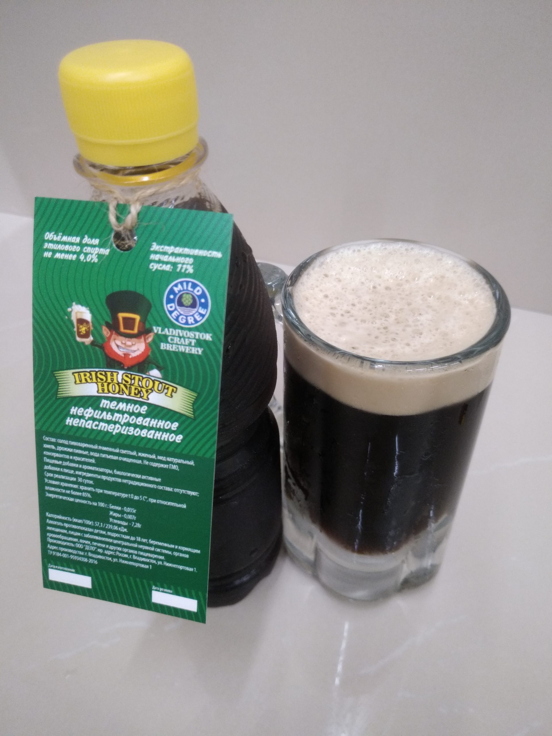 Пиво Irish Stout Honey 1л